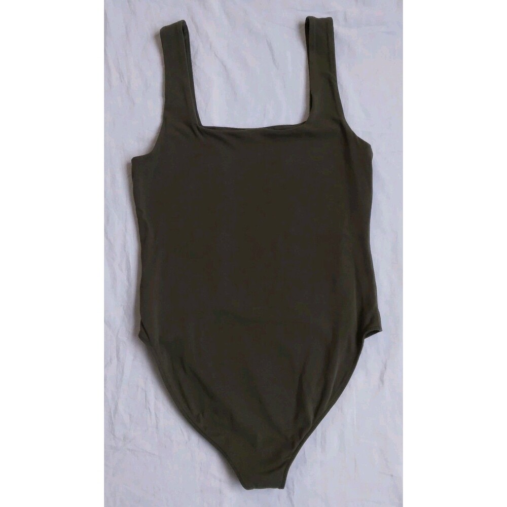 3 Old Navy Square Neck Tank Top Bodysuit Pink Orange Green Women’s Size M - Picture 13 of 14